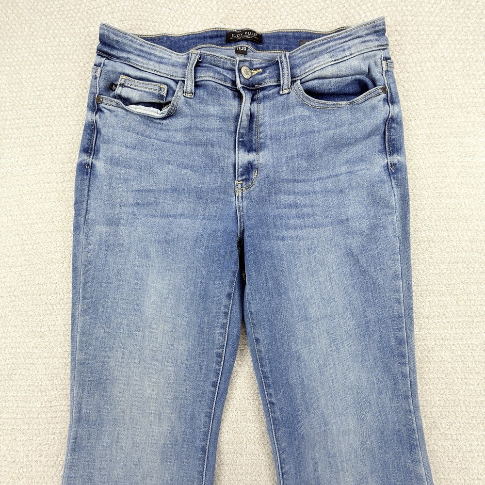 Judy Blue Rock Springs Jeans Womens 11/30 Mid Rise Bootcut Stretch Light Wash